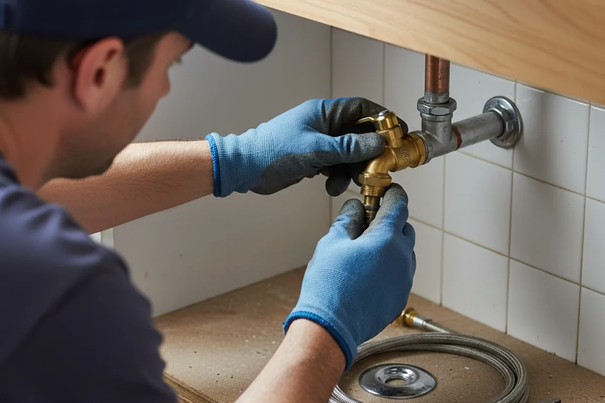 Shutoff valve and fitting work during Faucet and Fixture Repair in Adams Run